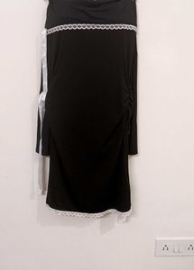 Off Shoulder Black Dress