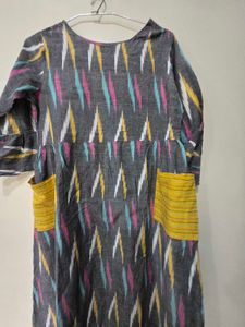 Cotton Ikat print Dress