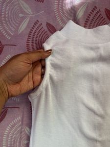 White Sleeveless Top