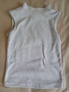 Gray Sleeveless tank Top
