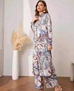 Elegant Floral Print Co-ord Set