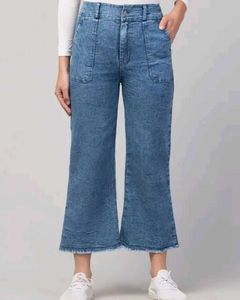 Wide Leg Denim Jeans