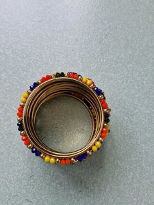 Colorful Beaded Bangles