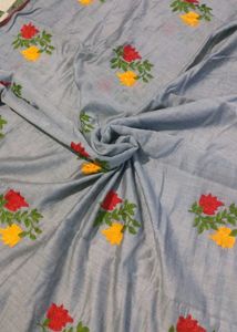 Elegant Embroidered cotton Saree