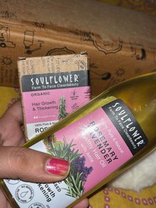 Sealed Soulflower Rosemary Hair Oil Set