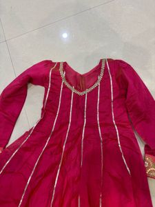 Elegant Pink Ethnic Gown