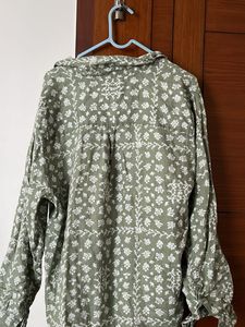 Floral Print Olive Top