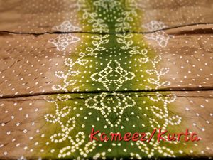 Unstitched Bandhni EID Cotton Salwar Kameez Materi