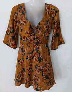 Floral Print Mini Dress