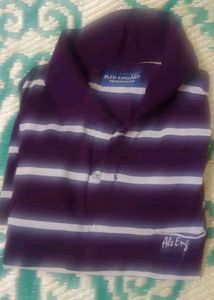 Alen England Striped Polo Shirt - L