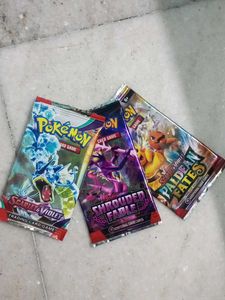 Sealed Packs Of Pokemon Cards.