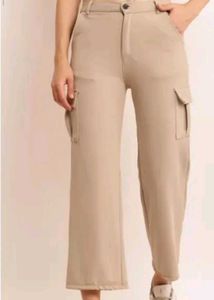 Beige Cargo Pants