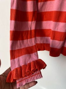 Striped Frill Top