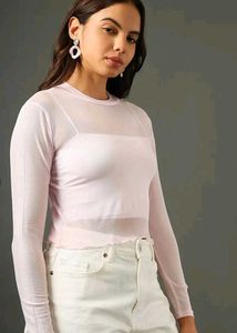 Sheer Long Sleeve Top