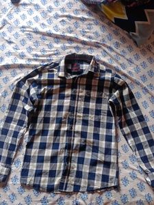 Blue Plaid Flannel Shirt