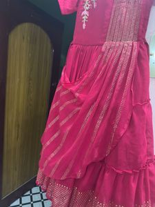 Cute Red Embroidered Dress