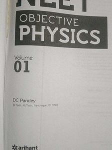 NEET objective physics volume 1 (dc pandey)
