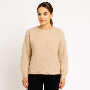 Cozy Beige Knit Sweater