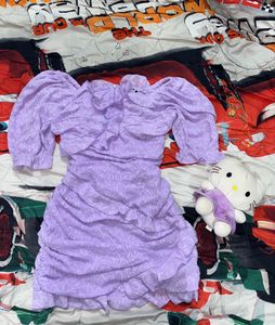 Dreamy Lavender Ruffle Dress