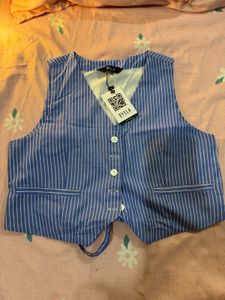 Striped Blue Vest