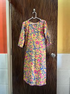34 bust Floral Print Kurta for women