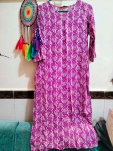Purple Straight Kurta