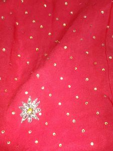 Red Embroidered Salwar Kameez Suit