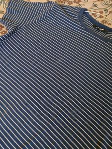 Striped Navy Blue T-Shirt