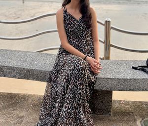 Long Printed Maxi Dress