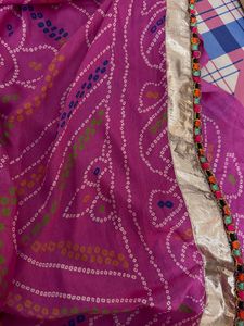 Heavy Bandhani Designer Saree