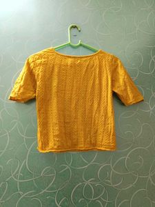 Yellow Woolen Top