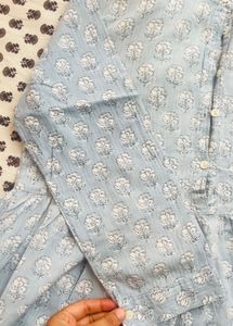 indigo Print kurti