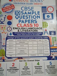 CBSE Class 10 Oswal Sample Paper English