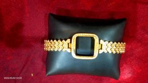 Golden Bracelet With White Jarkan Work❤️❤️