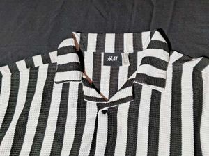 Striped H&amp;M Button-Down Shirt
