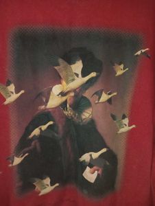 Red Graphic Print Sweater