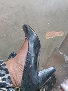 ALDO Womens Black Leather Pumps Heels