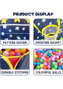 New Kids Ball Pit with Basketball Hoop indoor game