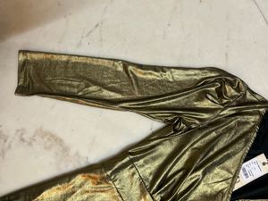 Shimmery Gold Mini Dress