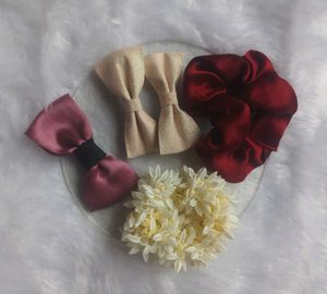 💖🍨Pink-Red Pallate HAIR accessories Combo🍨💖