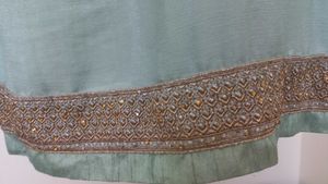 Elegant Mint Embroidered Kurti