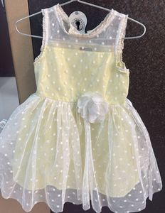 Adorable Yellow Polka Dot Dress