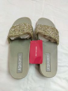 Sparkly Slip-On Sandals