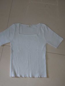 Ribbed White Top