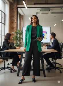 ⚡️RIVER ISLAND Power Jumpsuit:Sophistication Now🖤