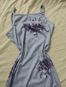 Lavender Midi Slit Dress