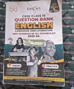 Educart English Question Bank Class 10th