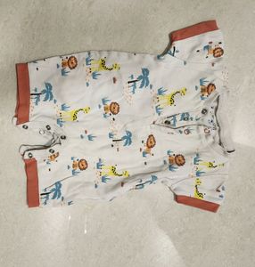 3-Cute Safari/White Boo/Pink and Blue Onesie