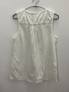 White Cutsleeve Top
