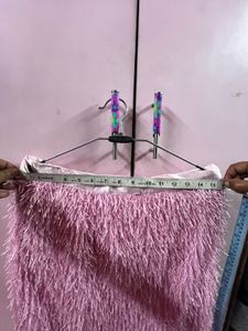 Pink Fuzzy Skirt
